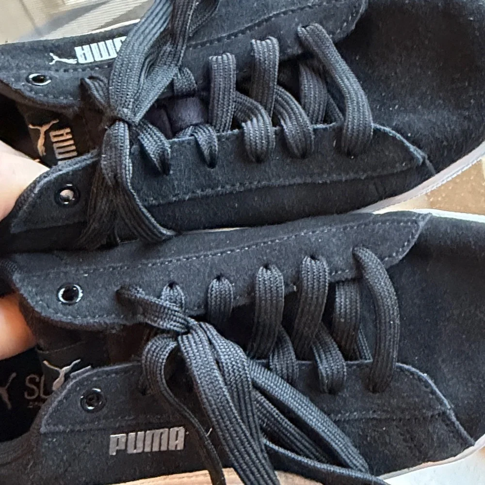 PUMA Women's Vikky 3.0 Lace Up Sneaker Black/White/Silver 9.5 US - Picture 12 of 15